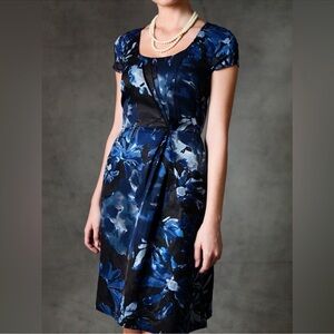 EUC The Mad Men Collection Begonia Print Dress by Banana Republic Size 6